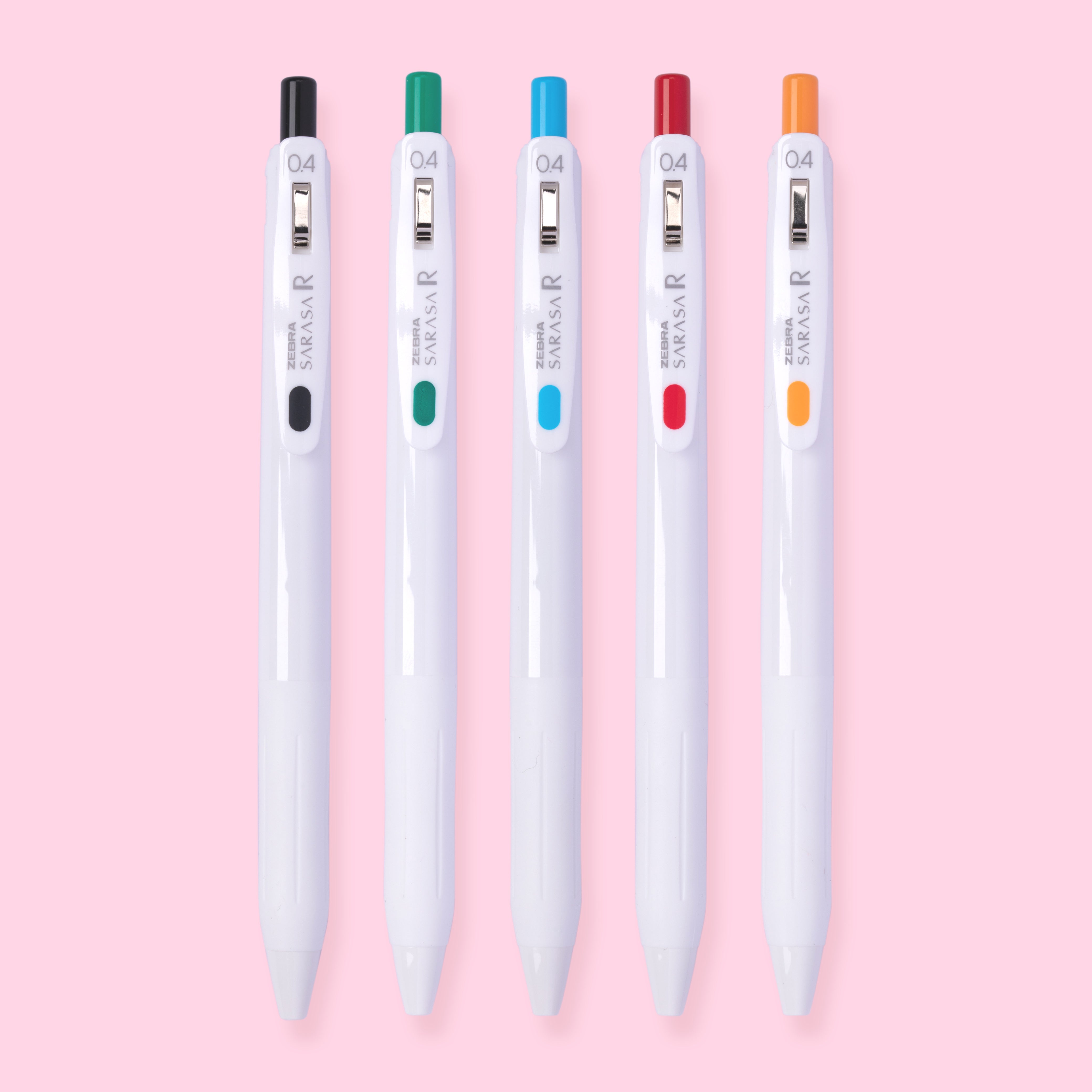 Zebra Sarasa R Limited Edition Gel Ink Pen - 0.4 mm - 5 Color Study Set Science