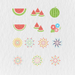 96 Summer In Japan Digital Stickers - Stationery Pal