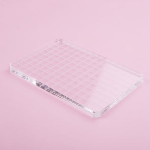 Acrylic Stamping Handle - Rectangle - 16*10 cm - Stationery Pal