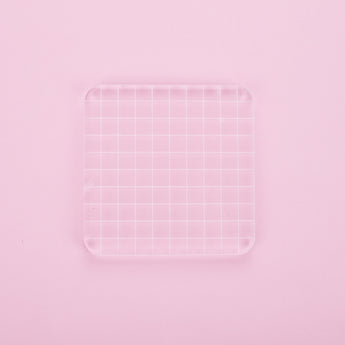 Acrylic Stamping Handle - Square - 10*10 cm - Stationery Pal