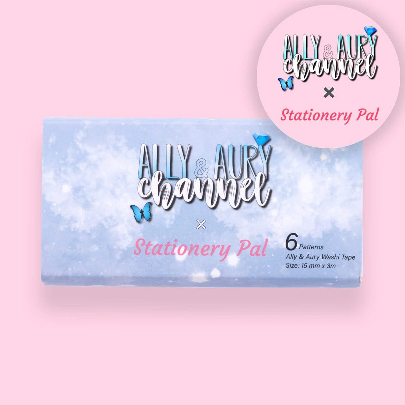 Ally & Aury + Stationery Pal Original Washi Tape - Set of 6 - Stationery Pal