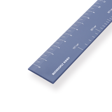 Kokuyo Aluminum Folding Ruler - 15/30 cm - Silver — Stationery Pal