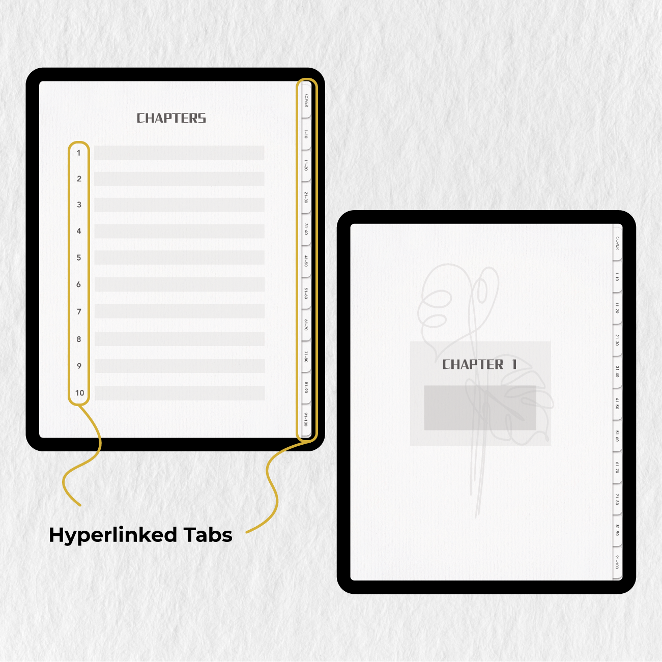 White Paper Digital Notebook For Goodnotes Notability