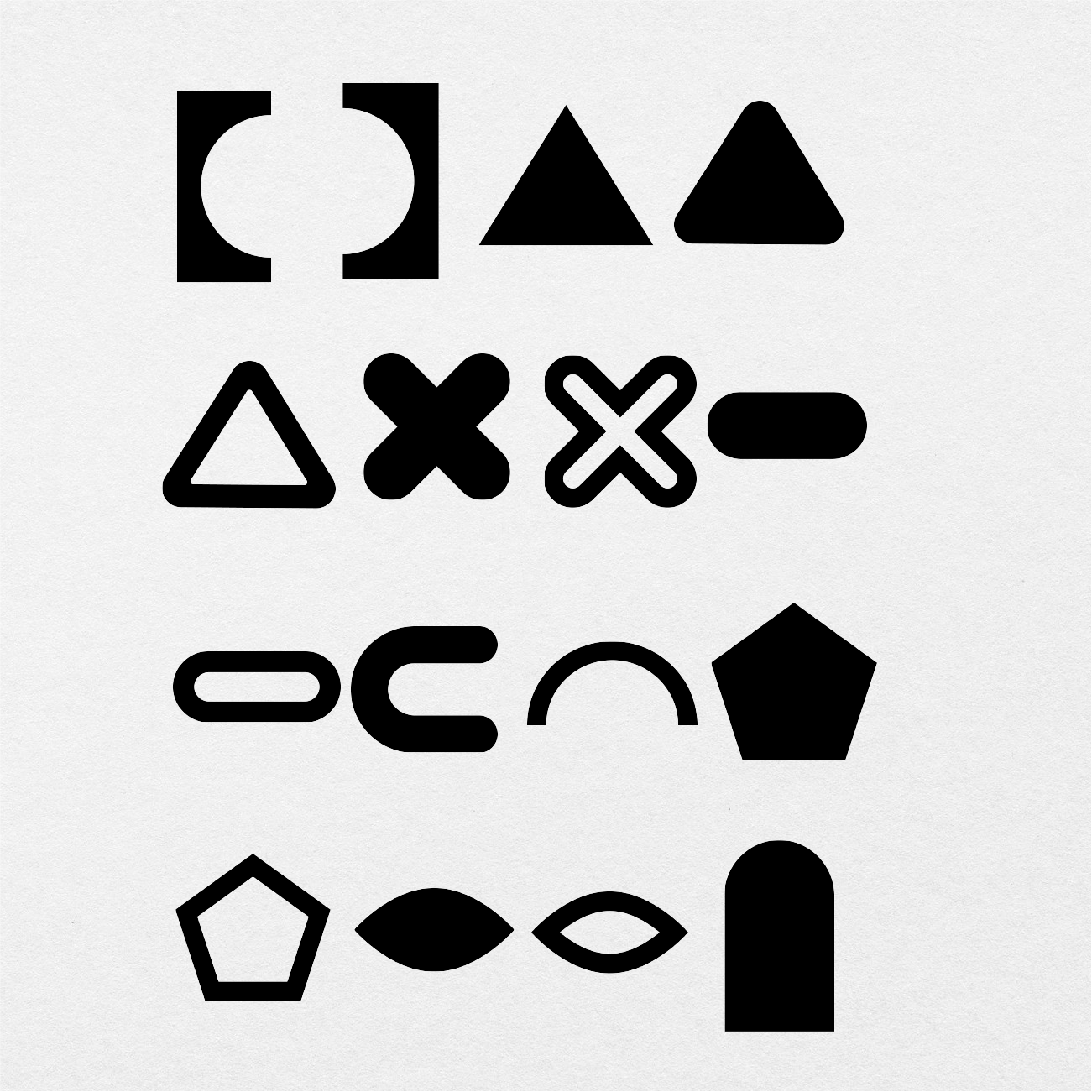Black Abstract Sticker 191 Digital Black Abstract Sticker Bundle — Stationery Pal