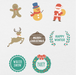 92 Digital Christmas Themed Sticker Bundle - Stationery Pal