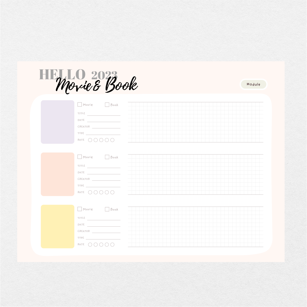 Digital Hello 2023 Year-round Planner - Stationery Pal