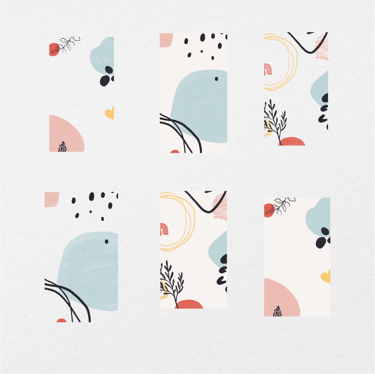 116 Digital Colorful Abstract Sticker Bundle - Stationery Pal