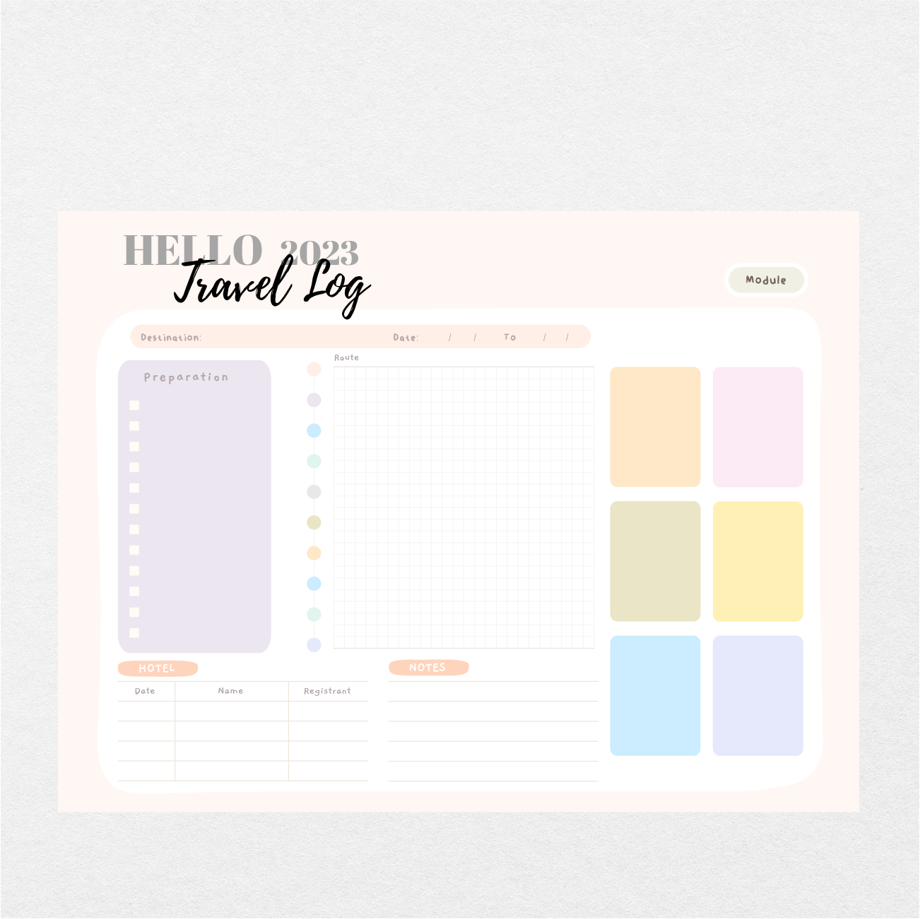 Digital Hello 2023 Year-round Planner - Stationery Pal