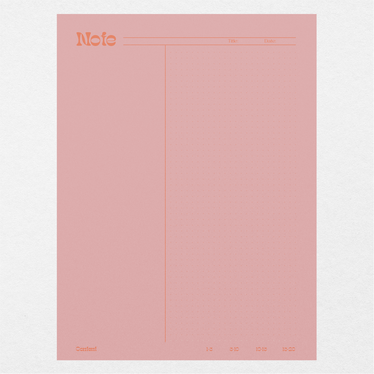 Digital Cornell Notes Make or Break - Pastel Pink - Stationery Pal