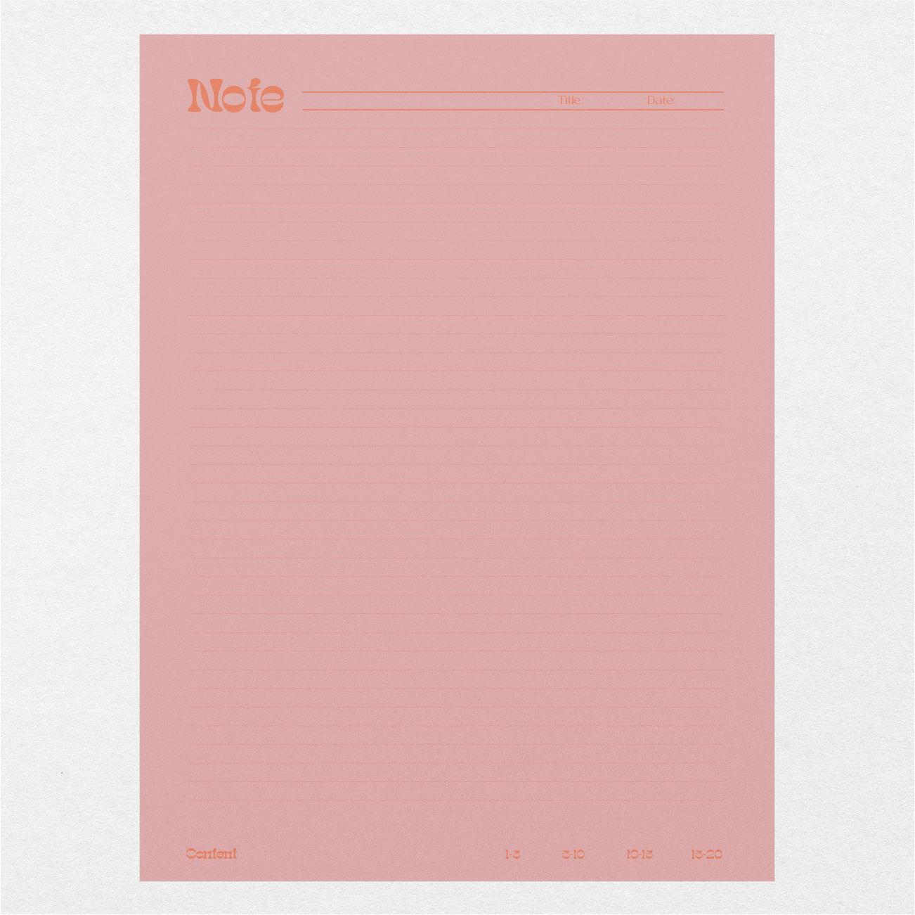 Digital Cornell Notes Make or Break - Pastel Pink - Stationery Pal