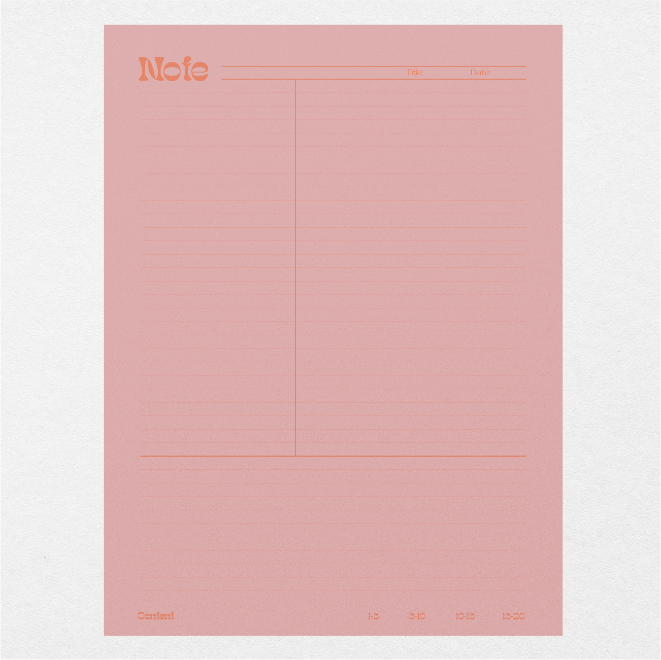 Digital Cornell Notes Make or Break - Pastel Pink - Stationery Pal