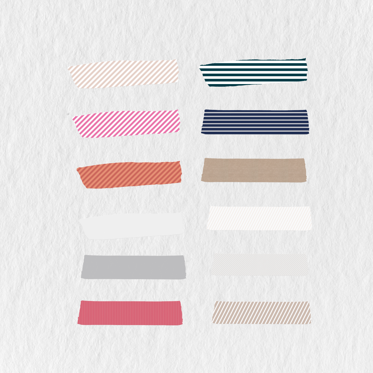 96 Digital Aesthetic Washi Tapes Sticker Bundle Stationery Pal