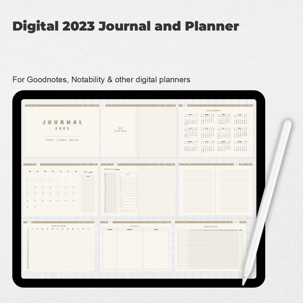 Digital Diary Digital Planner SPANISH Goodnotes Planning 