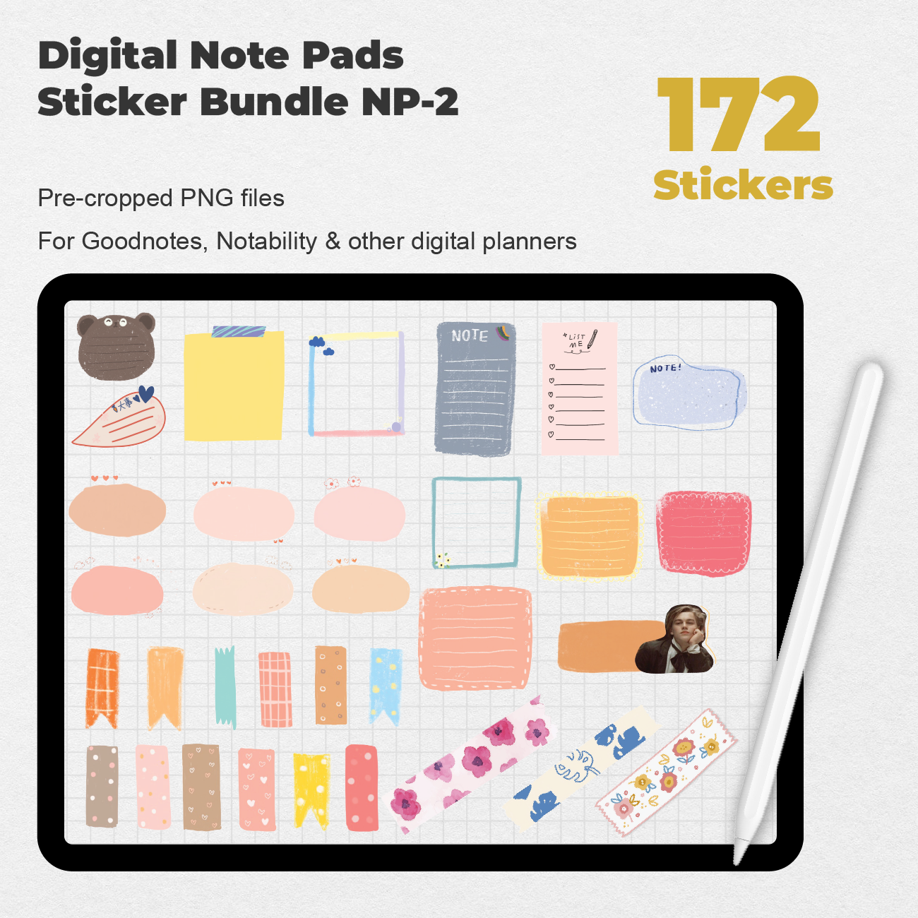 SEWING Digital Stickers for Goodnotes, Pre-cropped Digital Planner