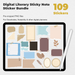 109 Literary Sticky Notes Sticker Bundle - Stationery Pal