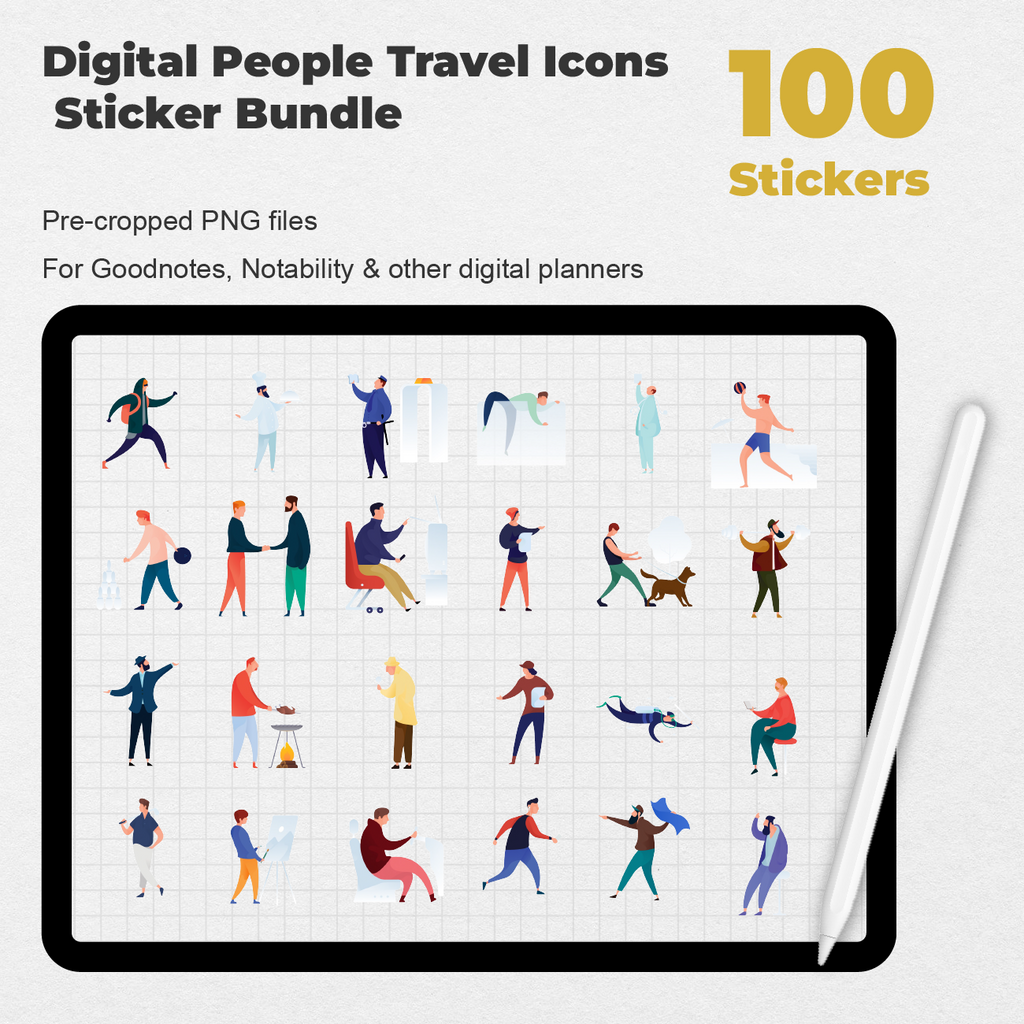 50 Digital Holiday Planner Sticker Bundle — Stationery Pal