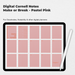 Digital Cornell Notes Make or Break - Pastel Pink - Stationery Pal