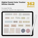 362 Digital Pastel Color Tracker Sticker Bundle - Stationery Pal