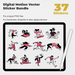 33 Digital Motion Vector Sticker Bundle - Stationery Pal