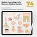 74 Digital Charming Paris Element Sticker Bundle - Stationery Pal