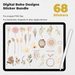 68 Digital Boho Designs Sticker Bundle - Stationery Pal