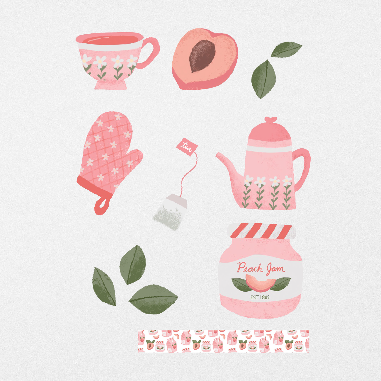 Cute stickers and stationery by pocketpeachesco on