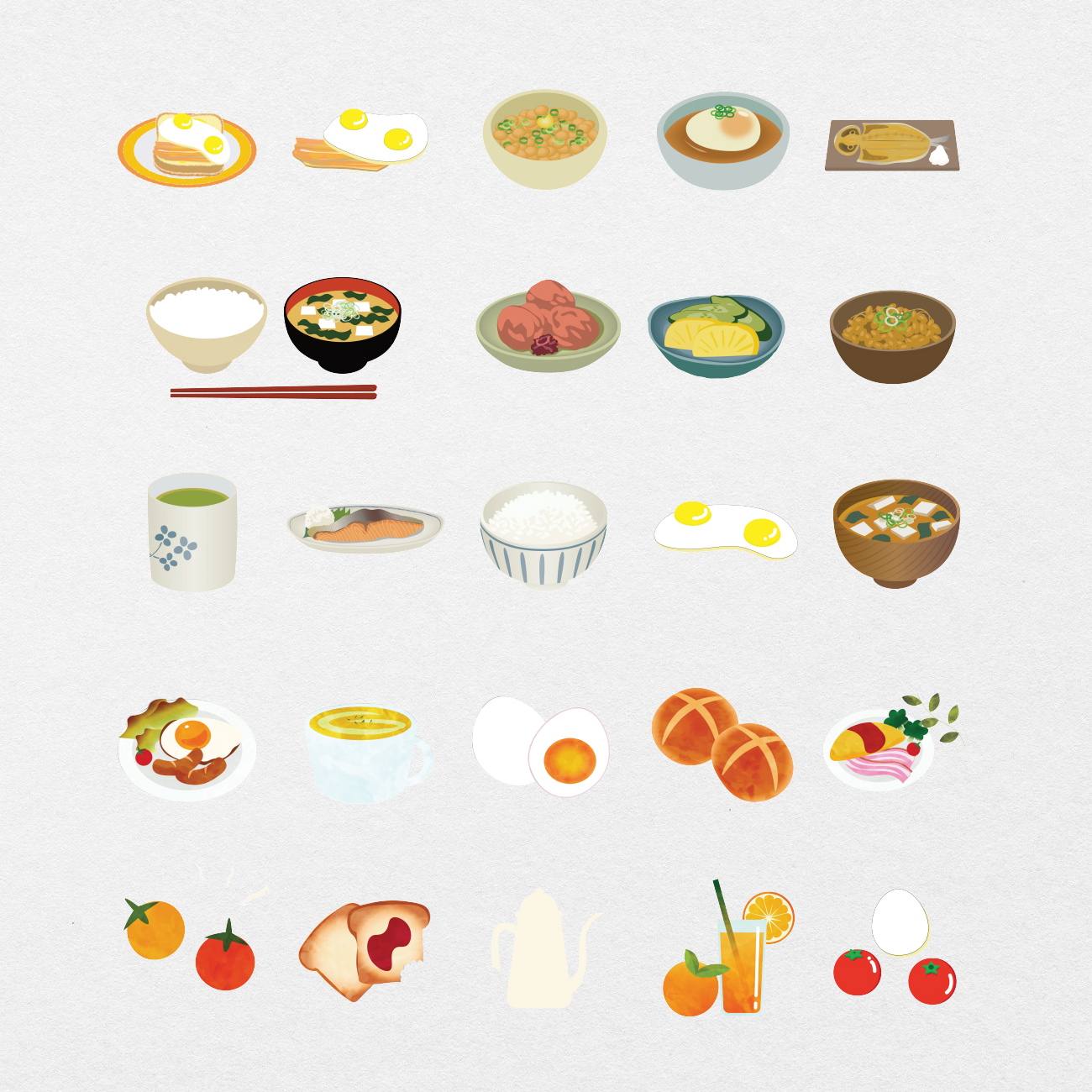88 Digital Japanese Breakfast Sticker Bundle - Stationery Pal
