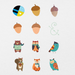 84 Digital Forest Animals Sticker Bundle 1 - Stationery Pal