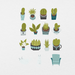 68 Digital Cute Cactus Succulent Sticker Bundle - Stationery Pal