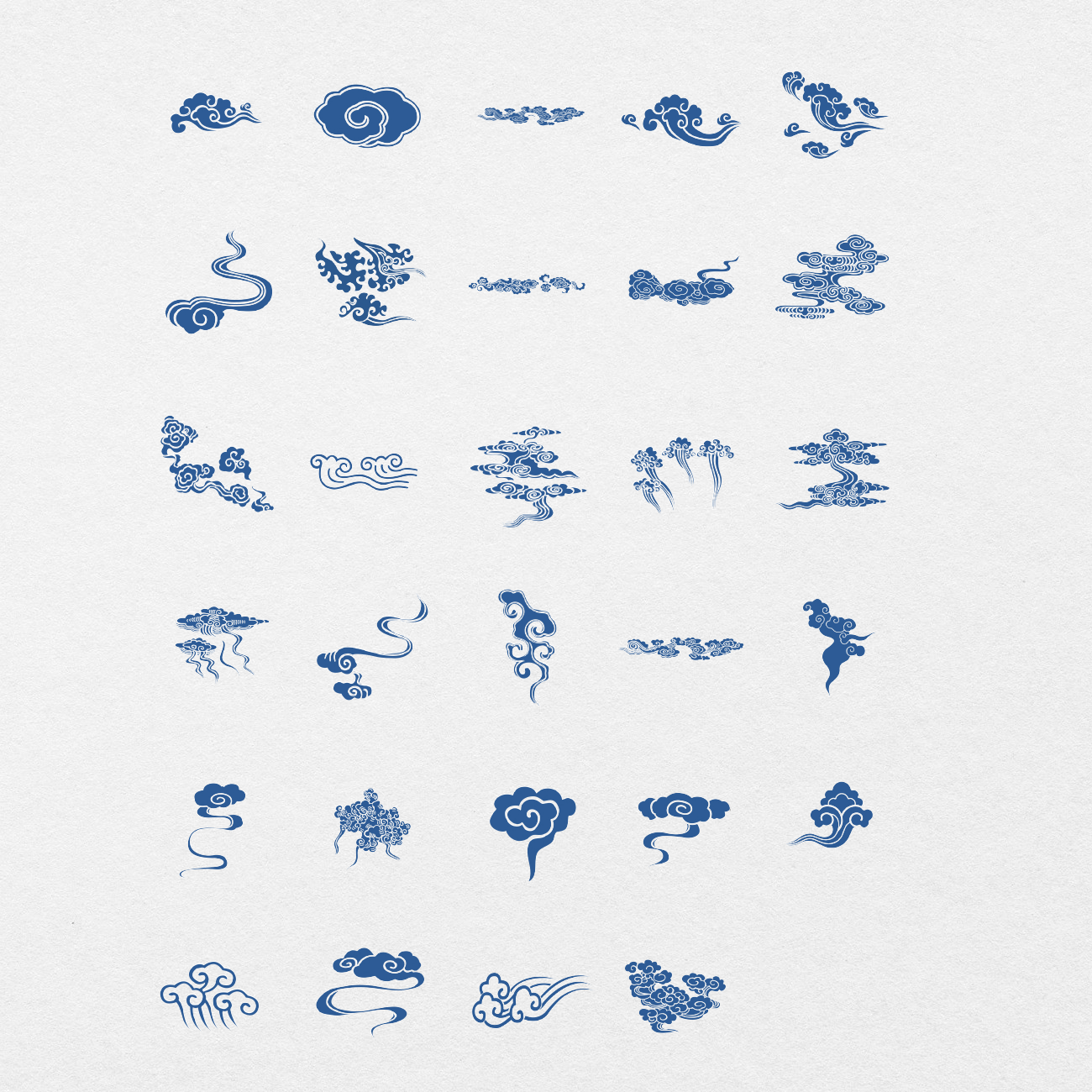 Cloud Pattern Sticker 162 Digital Clouds Pattern Sticker Bundle – Stationery Pal