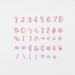 85 Digital Fluorescent Letters Sticker Bundle - Stationery Pal