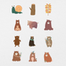 84 Digital Forest Animals Sticker Bundle 1 - Stationery Pal