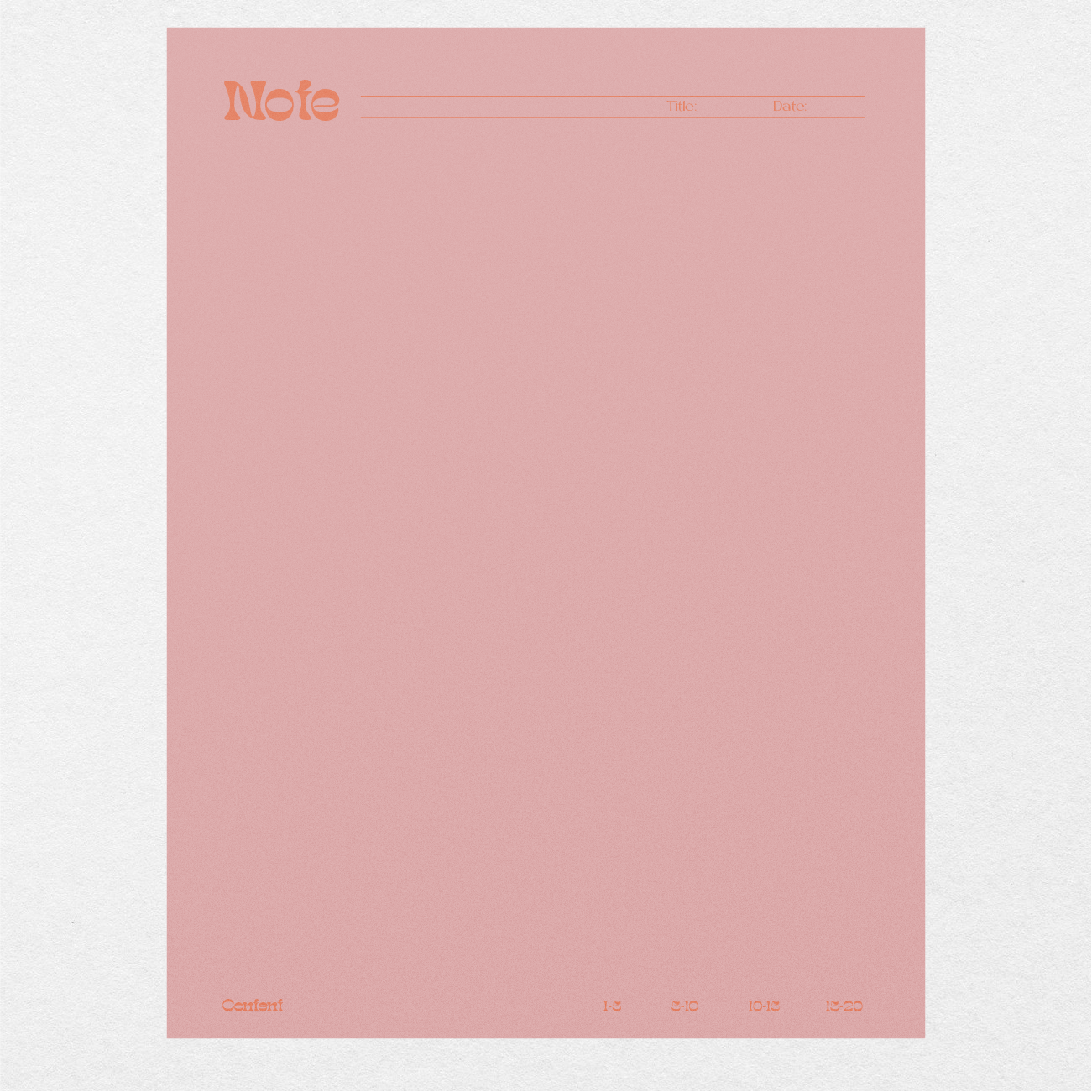 Digital Cornell Notes Make or Break - Pastel Pink - Stationery Pal