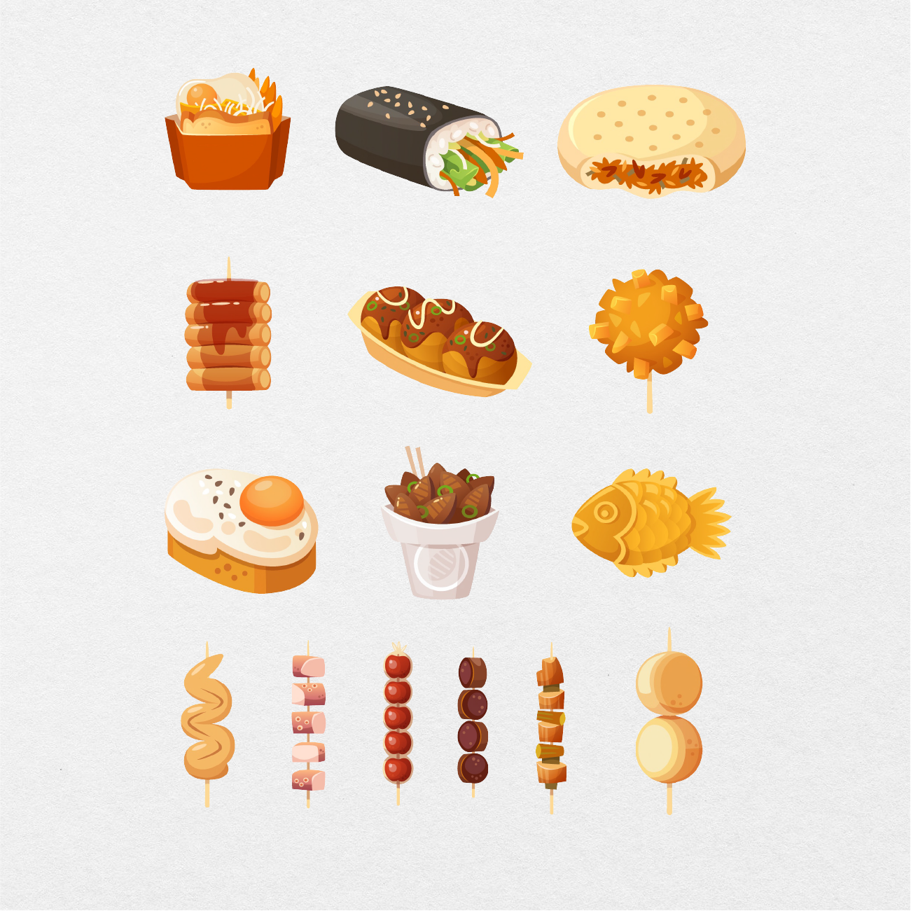 39 Digital Food Dish Sticker Bundle - Stationery Pal
