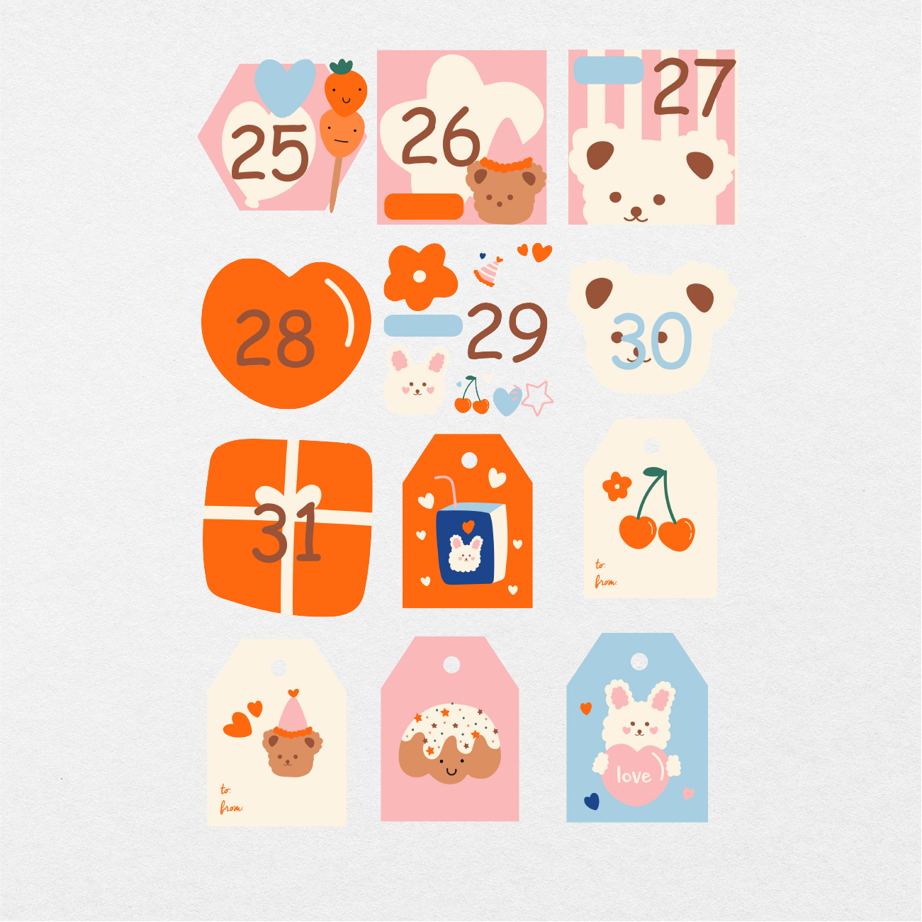 177 Digital Cute Dog Planner Sticker Bundle — Stationery Pal