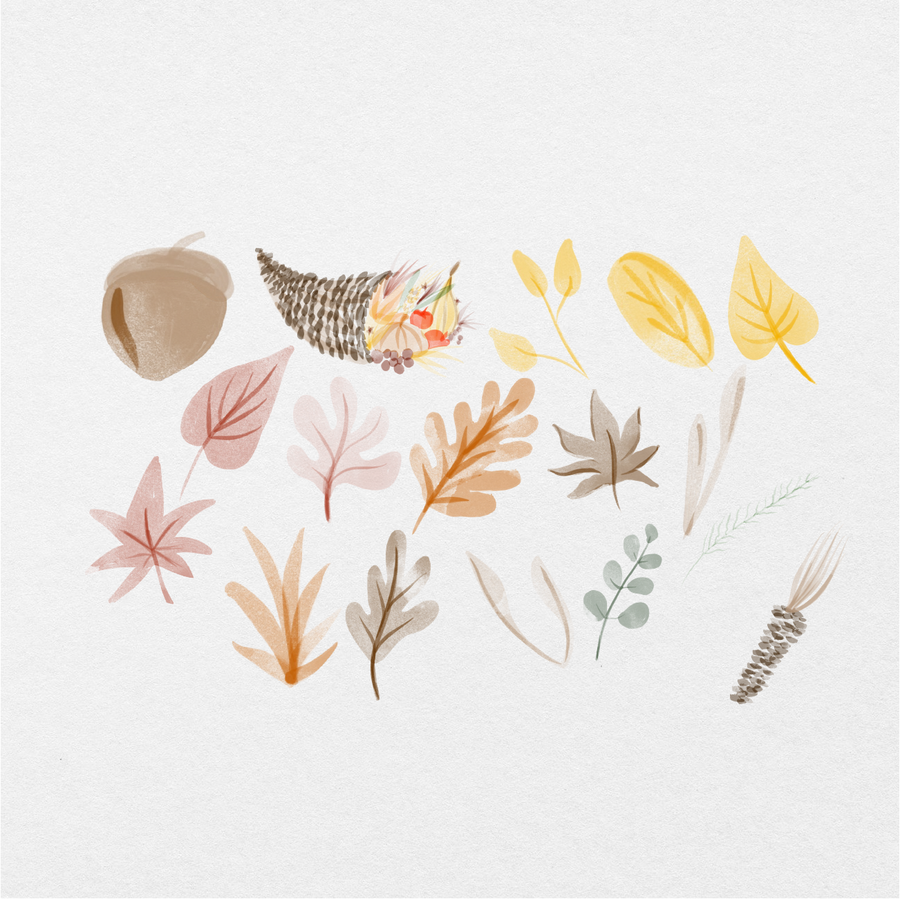 103 Digital Autumn Seasons Sticker Bundle - Stationery Pal