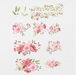 69 Digital Pink Rabbits & Flowers Sticker Bundle - Stationery Pal