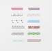 120 Digital Washi Tapes Sticker Bundle - Stationery Pal
