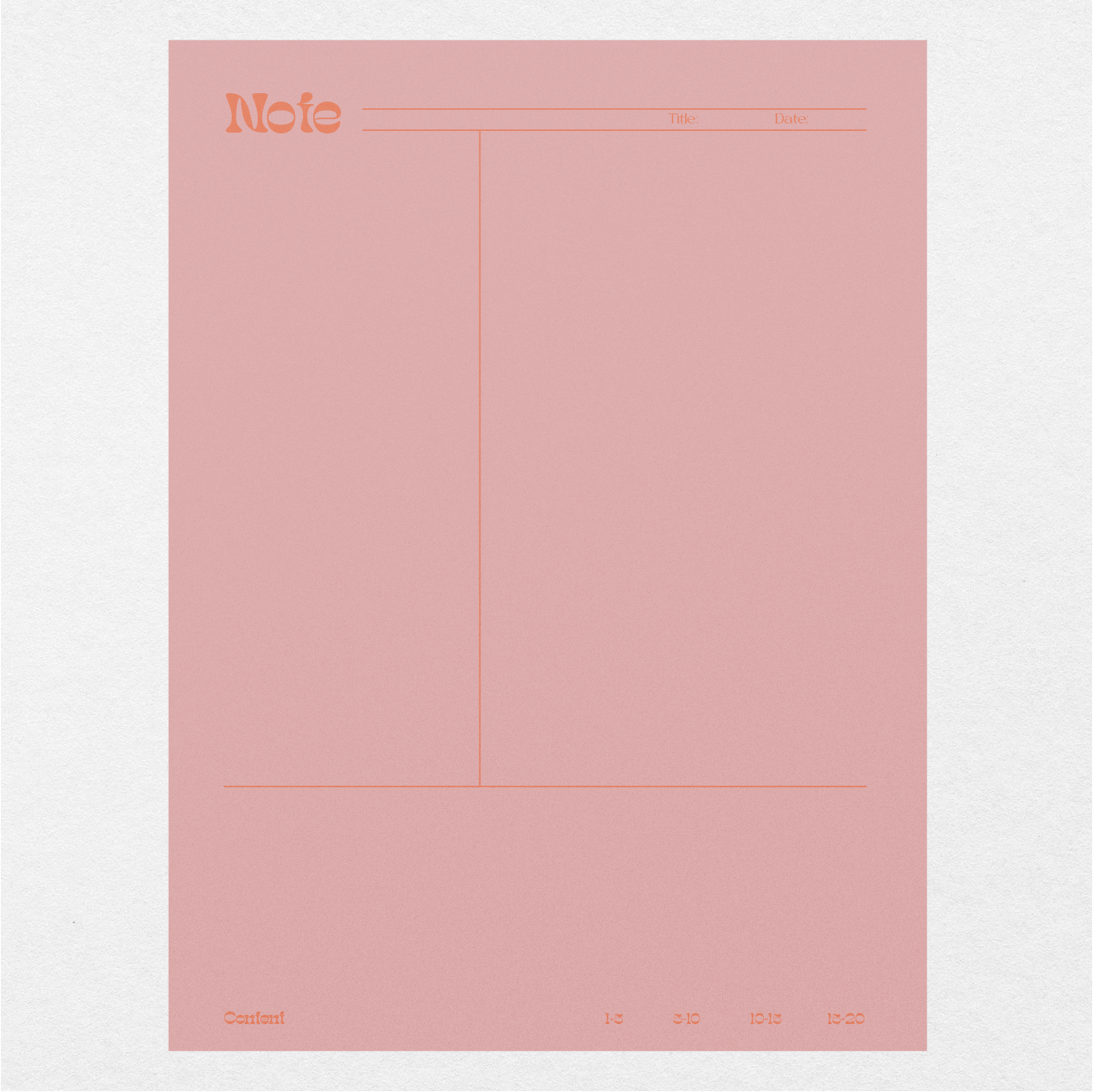 Digital Cornell Notes Make or Break - Pastel Pink - Stationery Pal