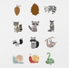 71 Digital Forest Animals Sticker Bundle - Stationery Pal