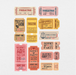 89 Digital Retro Ticket Sticker Bundle - Stationery Pal