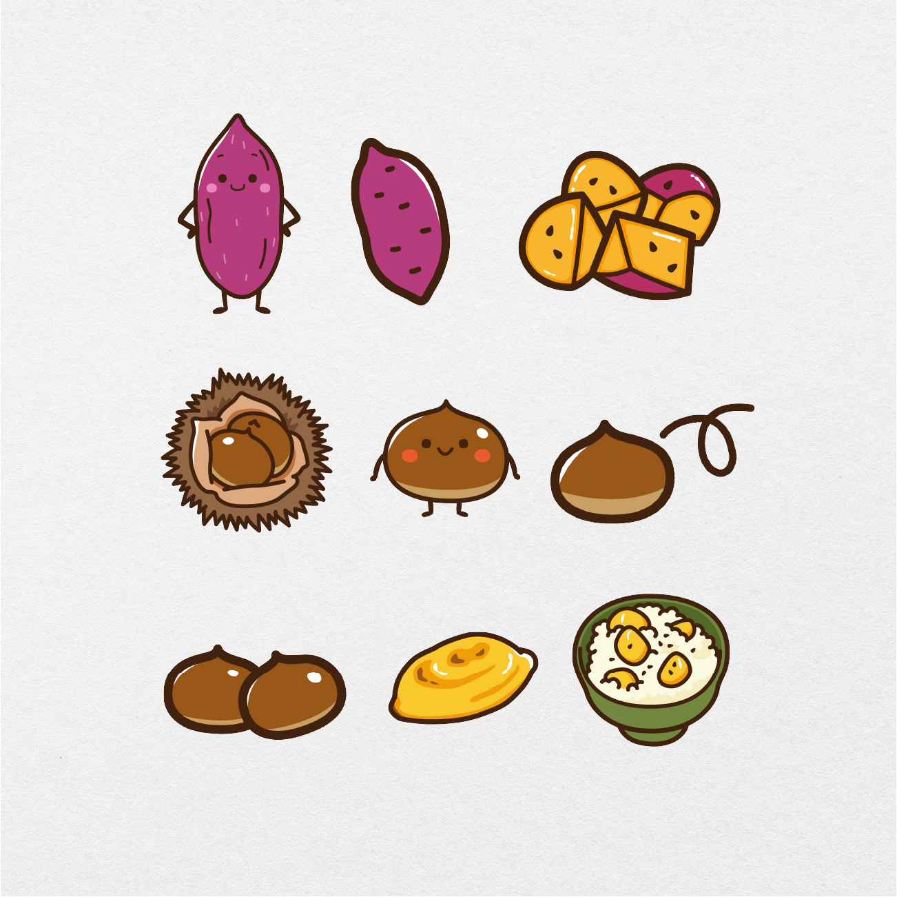 109 Digital Fruits And Vegetables Sticker Bundle - Stationery Pal