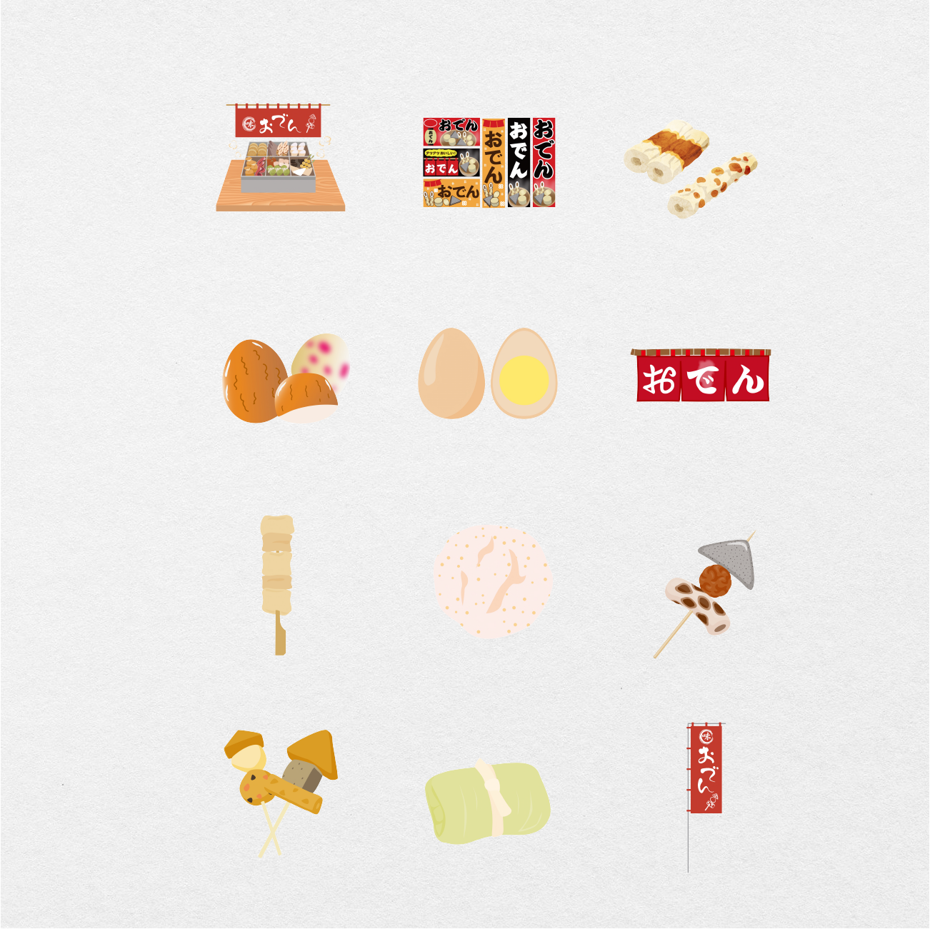 72 Digital Japanese Street Food Sticker Bundle - Stationery Pal