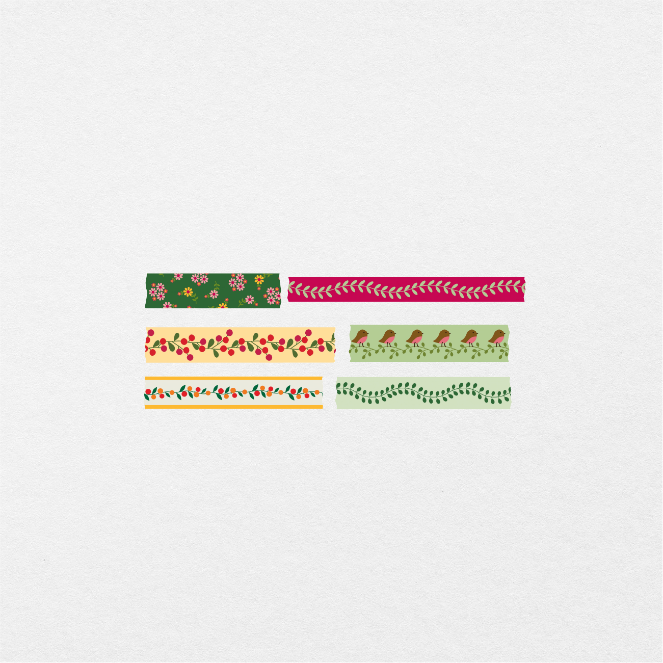 121 Sweet Cartoon Digital Washi Tape Sticker Bundle - Stationery Pal