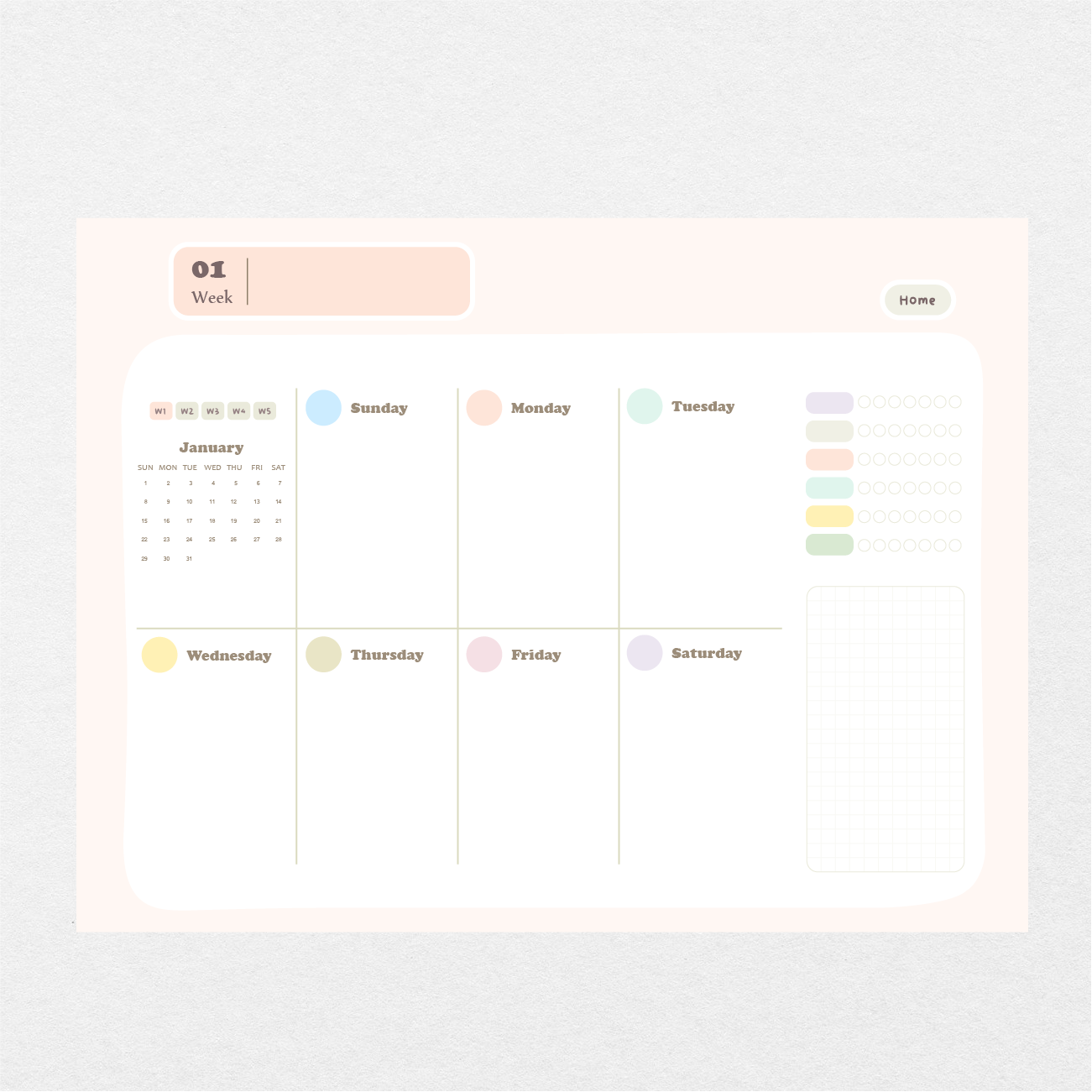 Digital Hello 2023 Year-round Planner - Stationery Pal