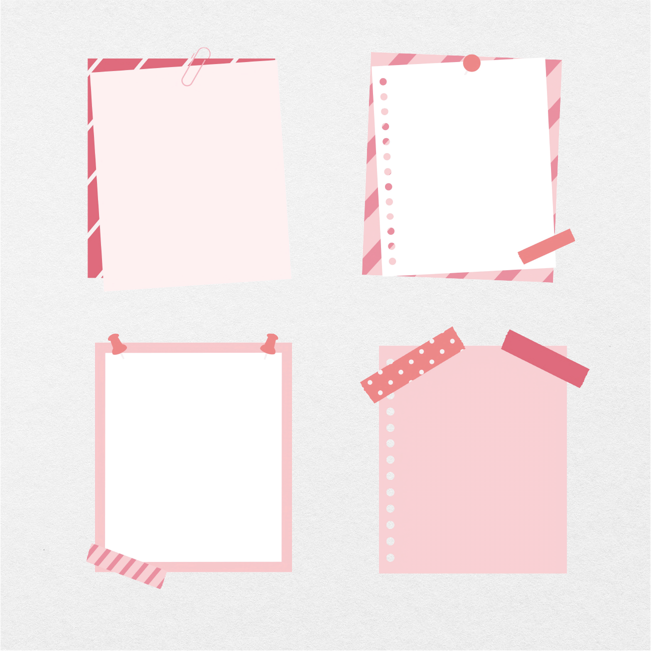 80 Digital Pop Color and Pink Stationery Sticker Bundle - Stationery Pal