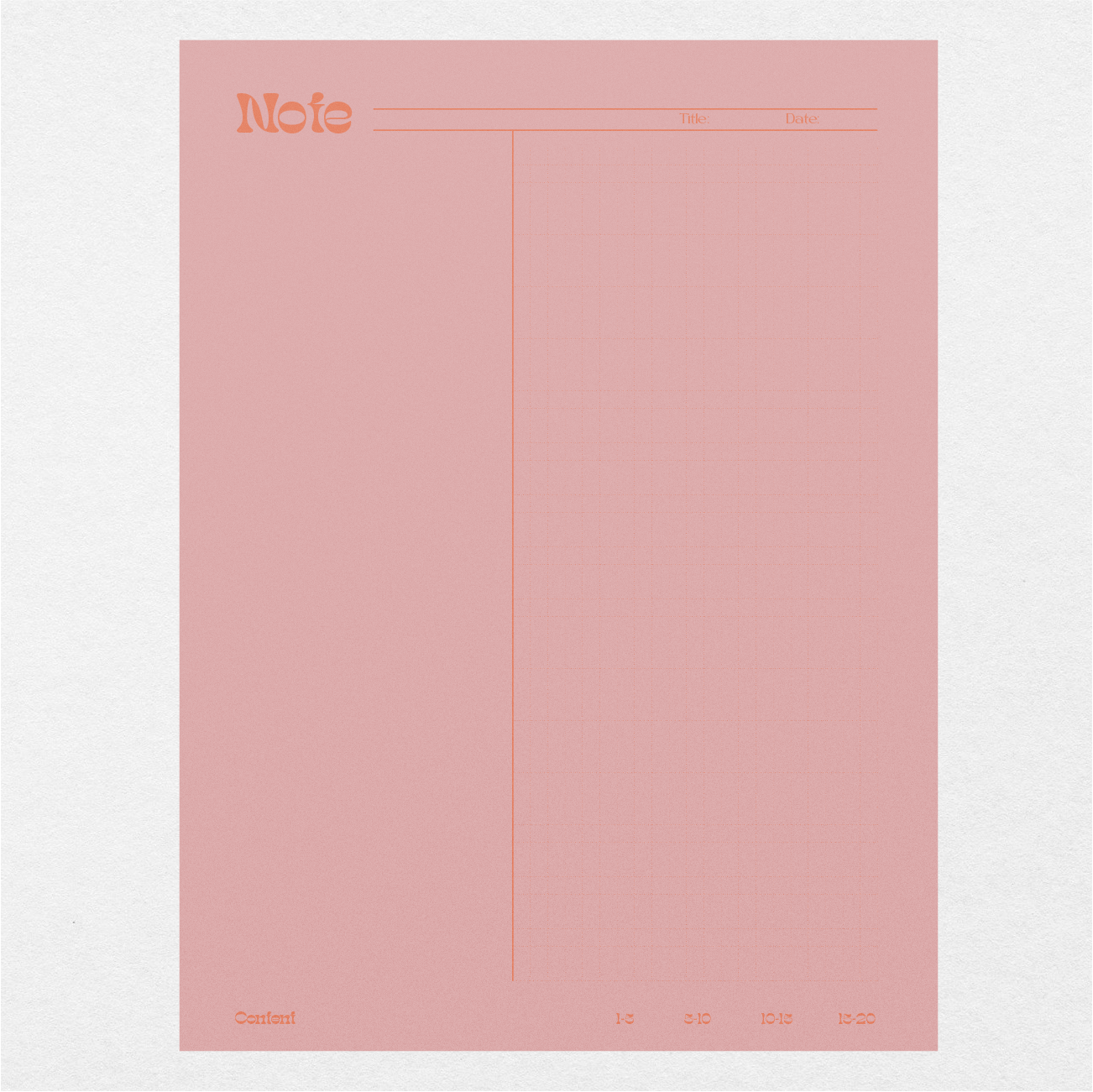 Digital Cornell Notes Make or Break - Pastel Pink - Stationery Pal