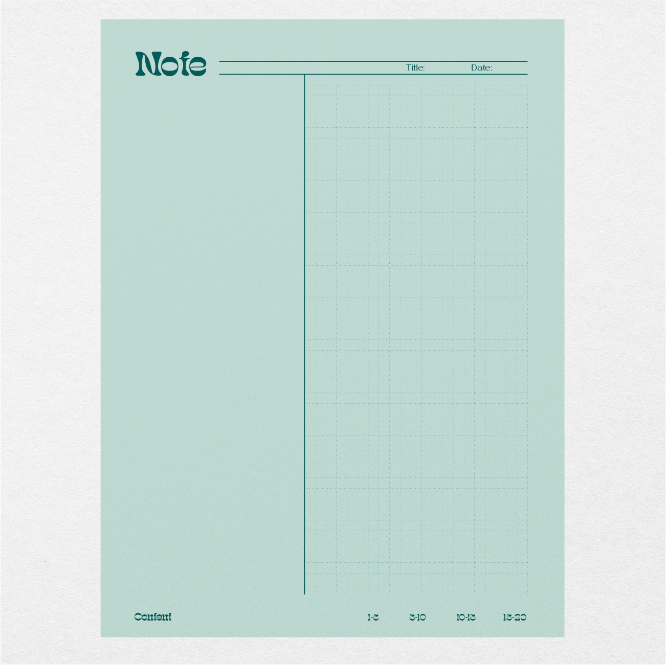 Digital Cornell Notes Make or Break - Opal - Stationery Pal