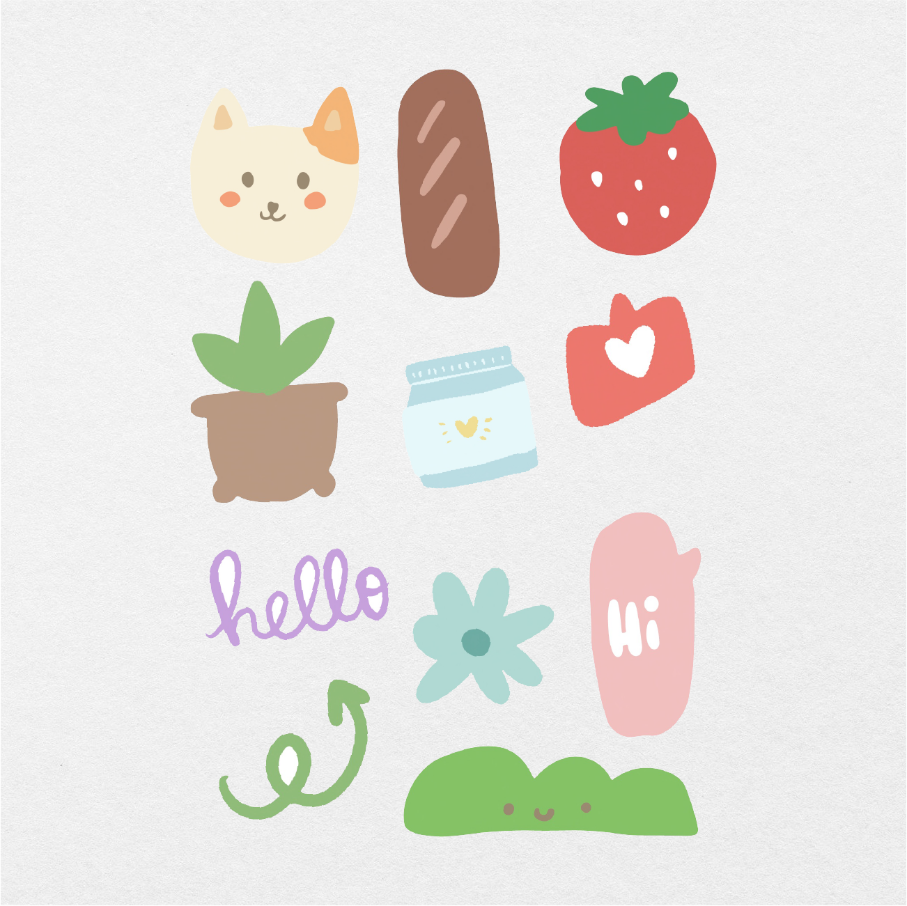 Kawaii Doodles, Cactus Stickers, Kawaii Cute, Tumblr