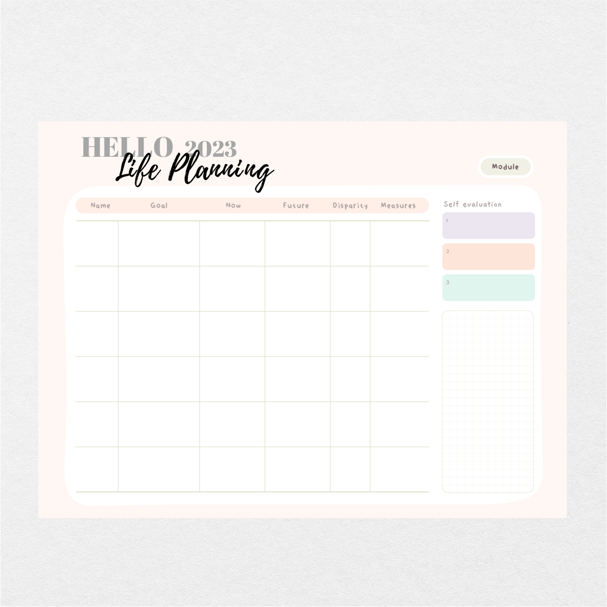 Digital Hello 2023 Yearround Planner Stationery Pal